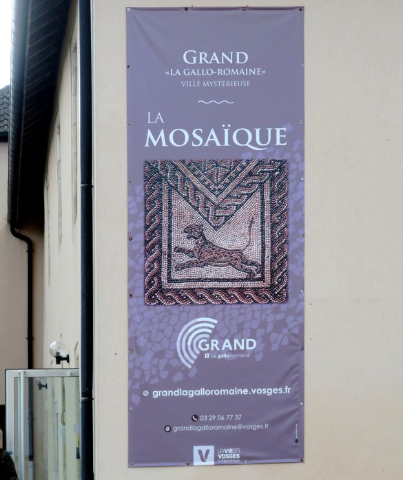 La ville de Grand dans les Vosges, possède une mosaïque gallo-romaine extraordinaire par sa taille et sa beauté !