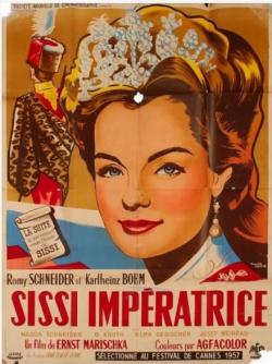 SISSI IMPERATRICE BOX OFFICE FRANCE 1957 AFFICHE DE PIERRE LEVE