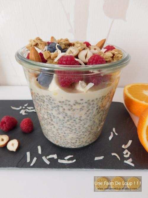 Pudding végétal aux graines de chia
