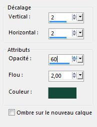 Ombre cadre 2 2 60 2