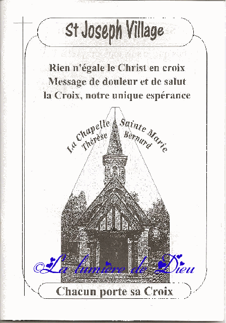 Saint-Joseph Village : Chacun porte sa Croix