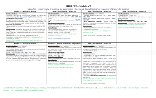 MHM CE2 - détails du module 5.