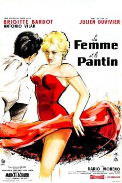 LA FEMME ET LE PANTIN BOX OFFICE FRANCE 1959 AFFICHE DE YVES THOS