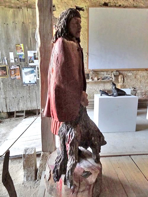 Exposition de sculptures, "Pierres lumineuses" chez Fabien Ansault à Chamesson