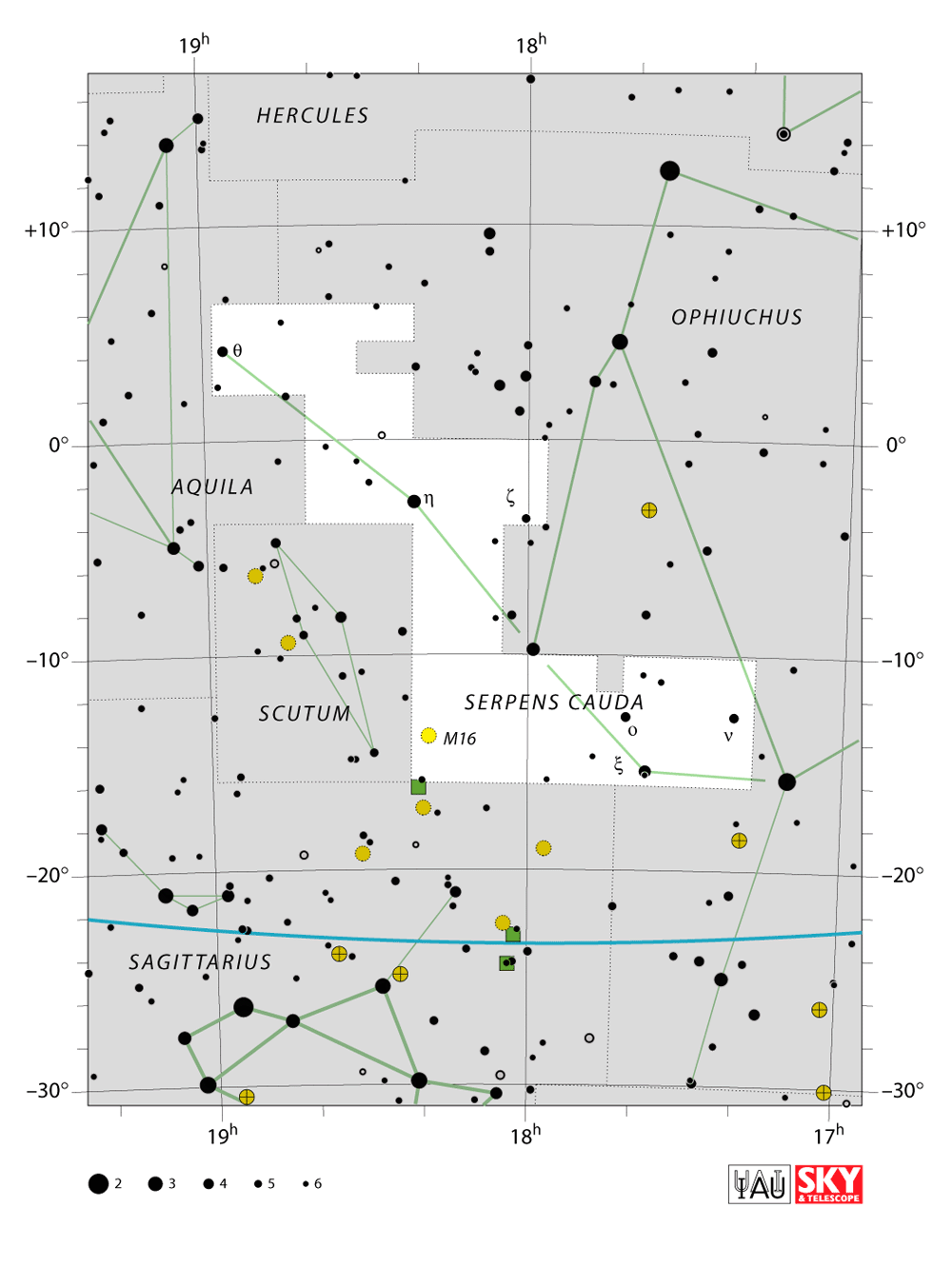 serpens cauda map