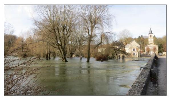 Pluie et neige à Châtillon sur Seine, de très belles photos de Dominique Masson