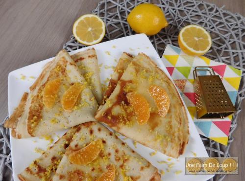 Crêpes miel et agrumes