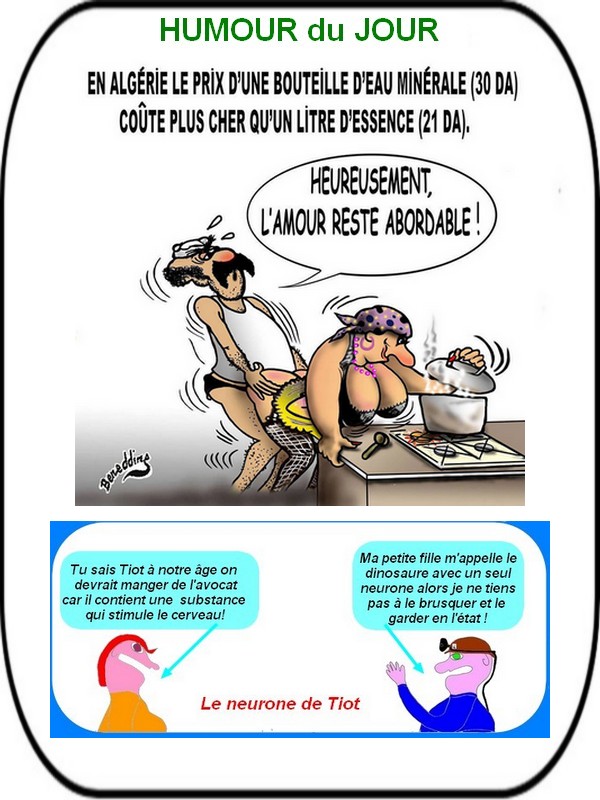 On attaque la semaine avec de l'humour trouvé sur le Net.