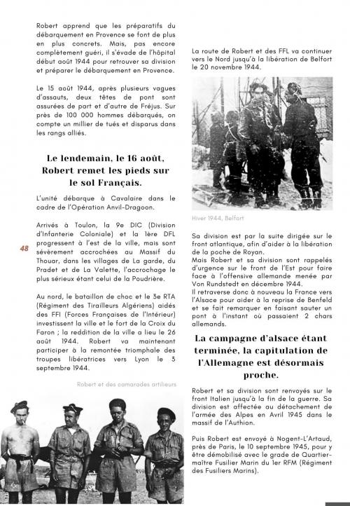 * Histoire de Robert DIQUELOU (BFM, 1er RFM)