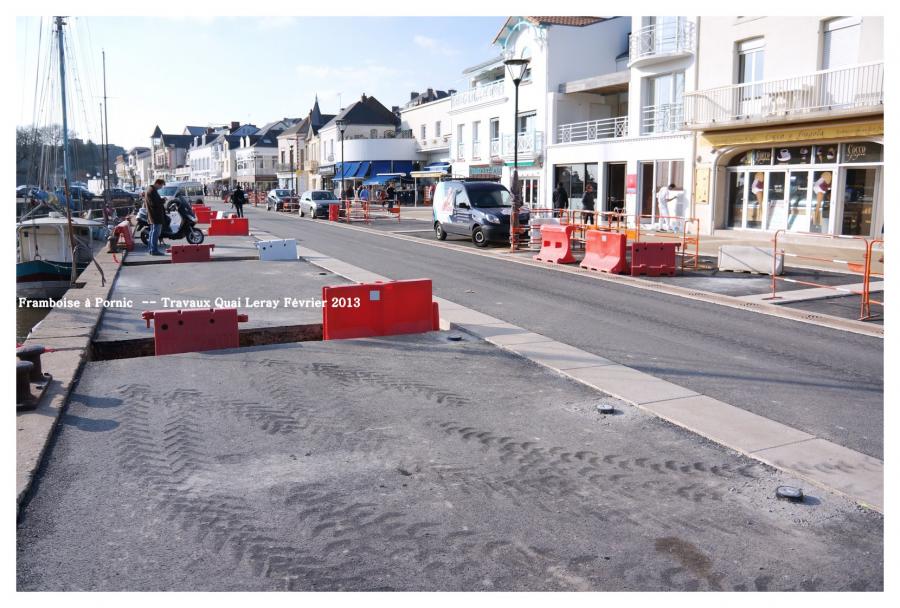 Travaux Quai Leray à Pornic Février 2013