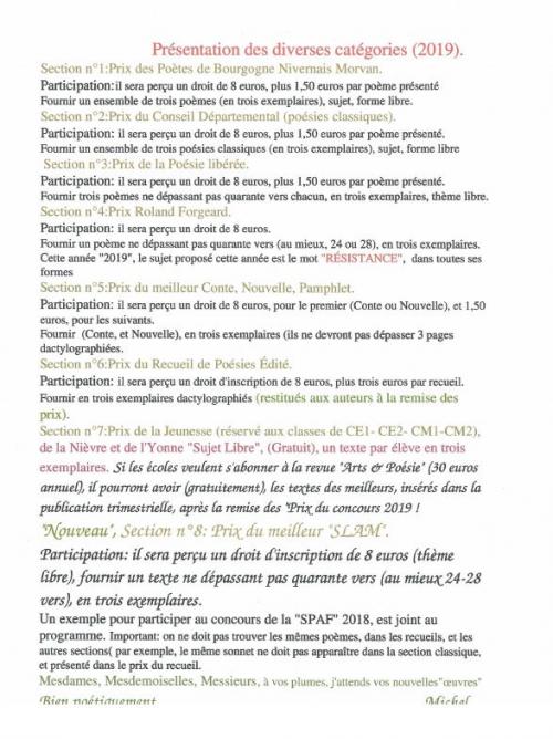 CONCOURS EN BOURGOGNE