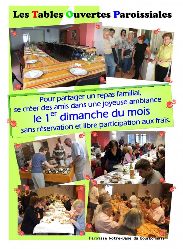 Tables Ouvertes Paroissiales