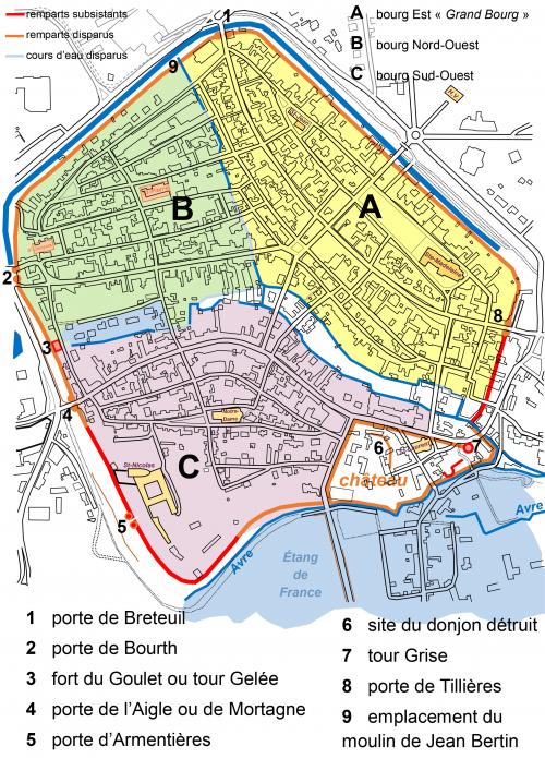 LES REMPARTS DE VERNEUIL-SUR-AVRE (Eure)