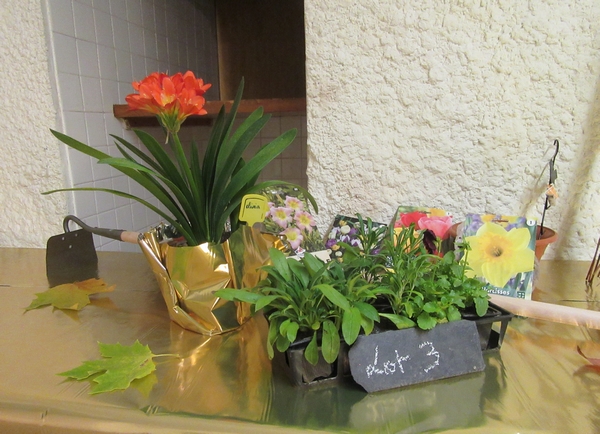 Remise des prix aux personnes qui ont fleuri leurs maisons, leurs balcons, leurs commerces durant l'été 2017, à Châtillon sur Seine