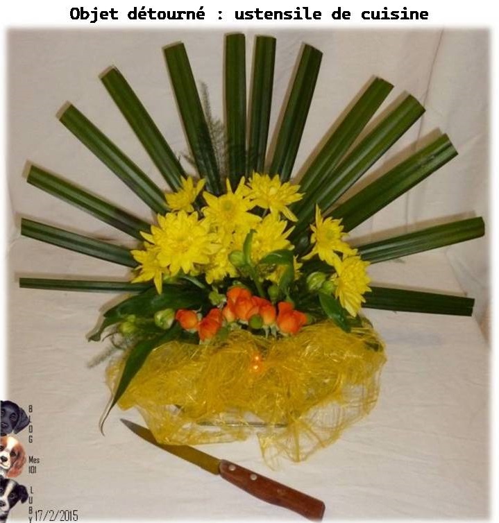Objets détournés dans mes compositions florales (3/3)