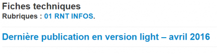 La publication du C-RNT (N° 97 - Avril 2016) est en ligne