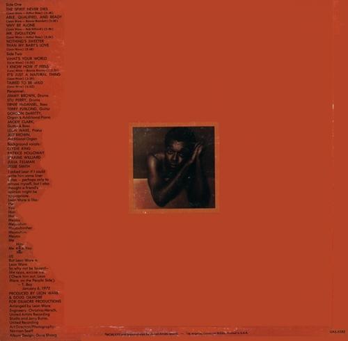 Leon Ware : Album " Leon Ware " United Artists Records UAS-5582 [ US ]