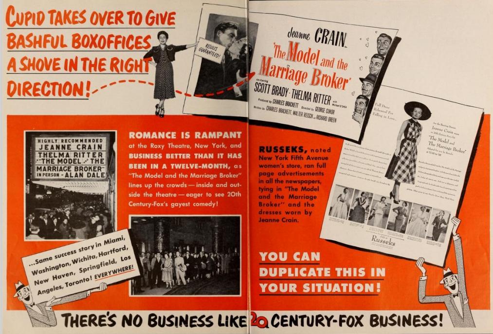 THE MODEL AND THE MARRIAGE BROKER BOX OFFICE USA 1952