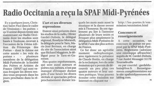 QUAND LA PRESSE NOUS FAIT ÉCHO
