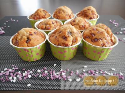 Muffins aux cranberries et au sirop de grenadine