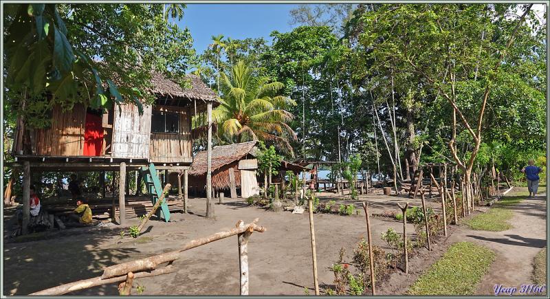 Débarquement à l'île Fergusson, puis, accompagnés par des guides locaux, direction de la source d'eau chaude de Deidei, avec ses fumées et ses geysers - Papouasie Nouvelle-Guinée