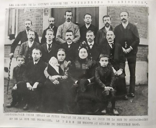 Photo du groupe spirite Les Vignerons du Seigneur (Archives du Temple de Retinne)