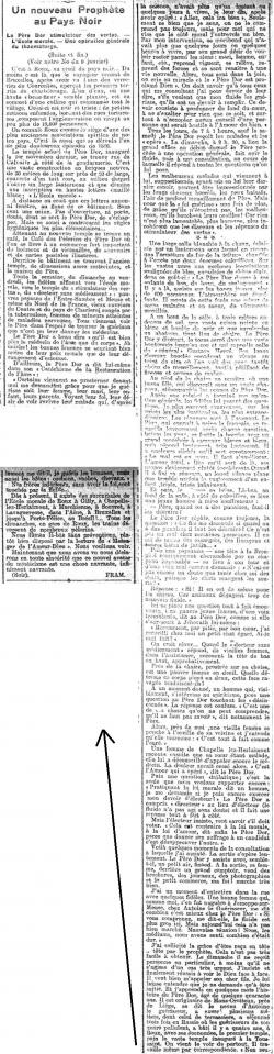 Un nouveau prophète au Pays Noir (Le Soir, 9 janvier 1913)(Belgicapress)