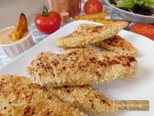 Nuggets de poulet au sésame & millet 
