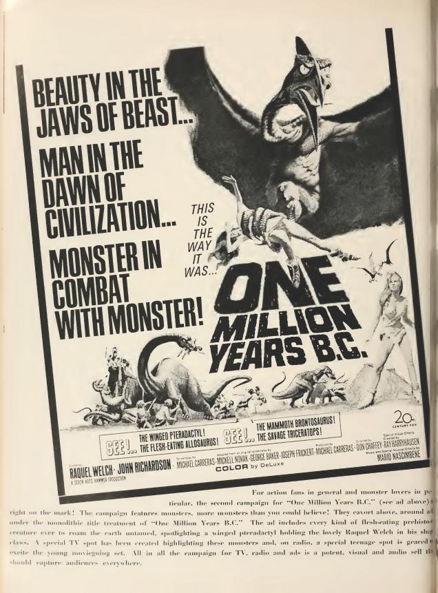 ONE MILLION YEAR B.C.BOX OFFICE USA 1967