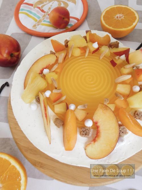 Cheesecake sans cuisson aux fruits d’été
