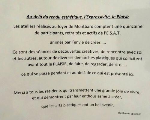 Le salon d'automne 2013 des  Amis des Arts de  Montbard