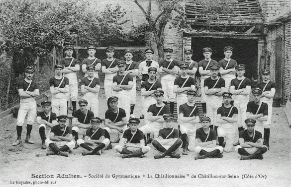 Quelques cartes postales anciennes de la Châtillonnaise Gymnastique