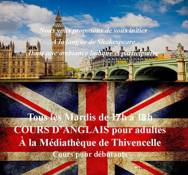 Cours d’Anglais pour débutants, à Thivencelle