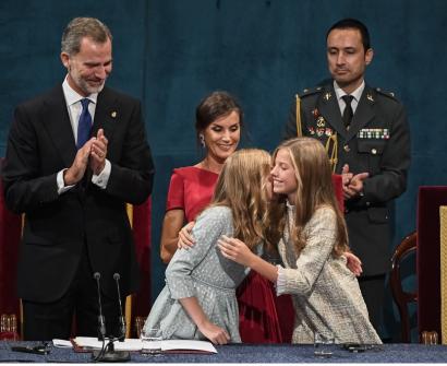 L'infante Léonor  à la remise du prix princesse des Asturies, 