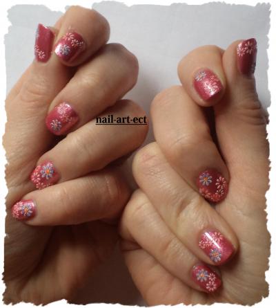 stickers fleurs sur shrimp cocktail 