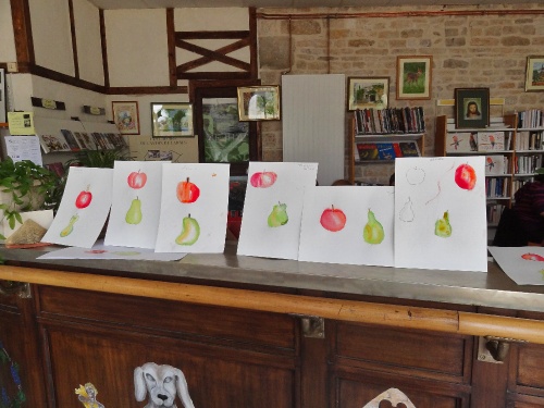 atelier de peinture à Laignes