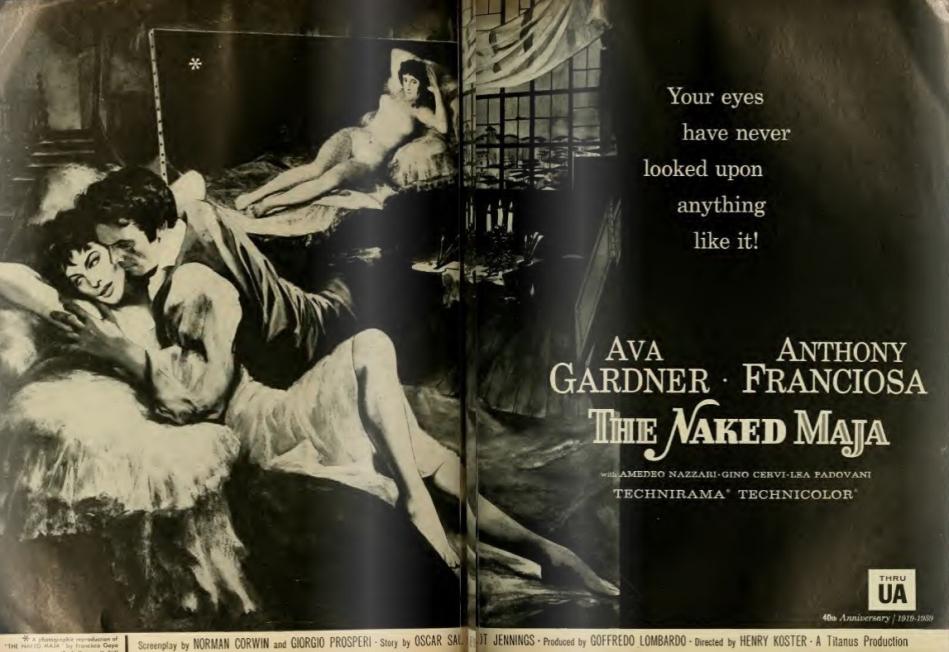 THE NAKED MAJA BOX OFFICE USA 1959