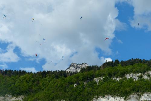 Ballet de parapentes :