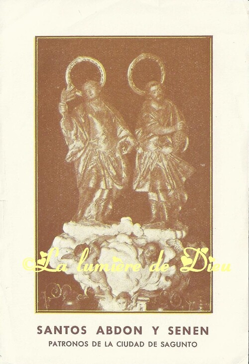 Saints Abdon et Sennen. Martyrs à Rome
