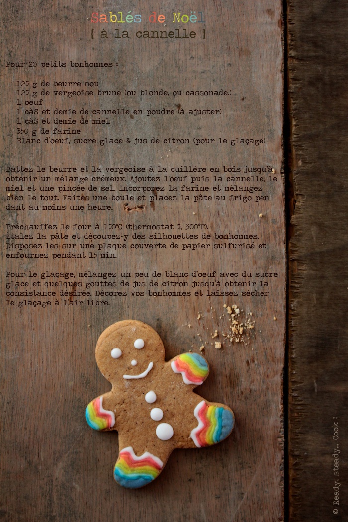 Petits bonhommes sablés ! {Sablés à la cannelle de Noël}