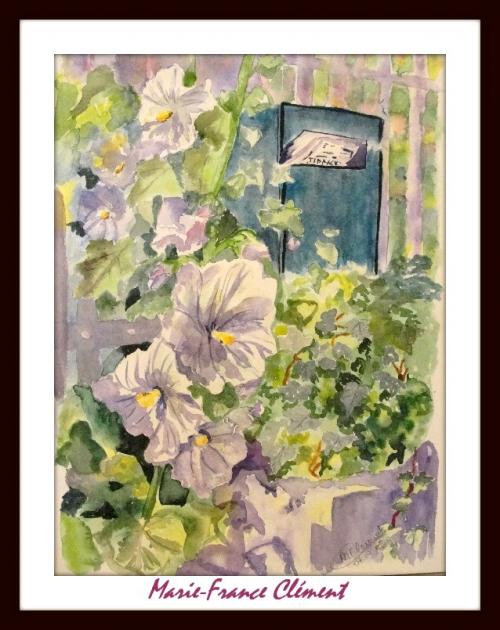 Hommage à une amie aquarelliste, Marie-France Clément...