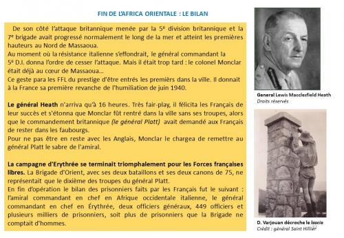80e Anniversaire de la Campagne d'Erythrée (février-avril1941) - dernier épisode 7 : Et Massoua fut libéré !