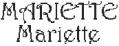 Dicton de la Ste Mariette + grille prénom  !