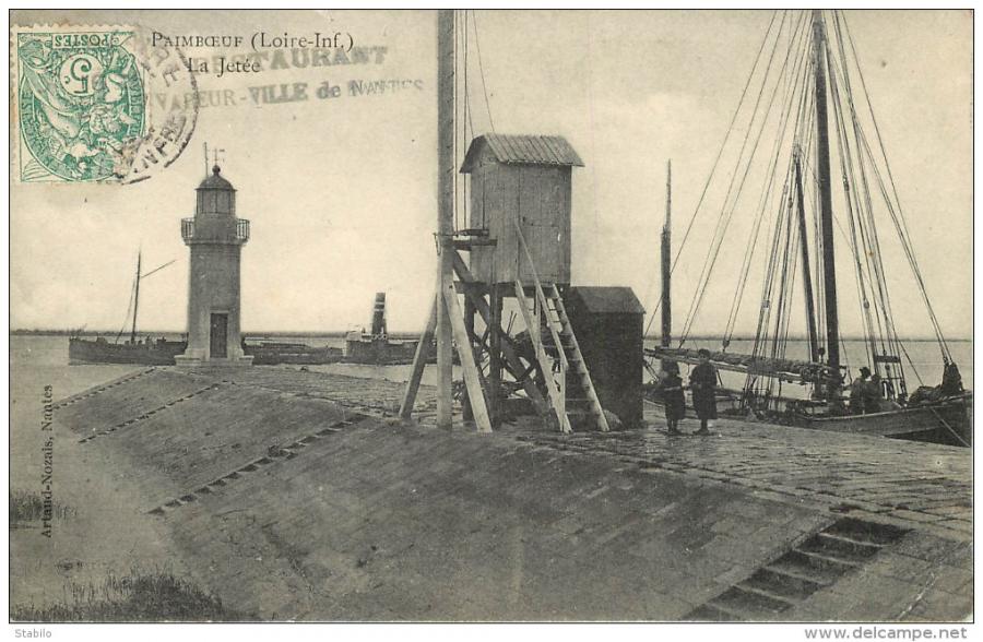 Paimboeuf, le phare et la chaussée.