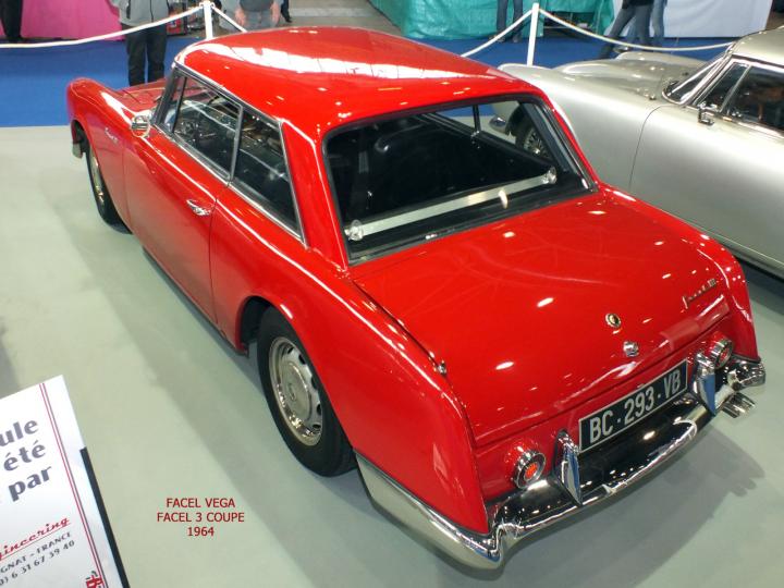 FACEL VEGA : LES MODELES 4 ET 6 CYLINDRES