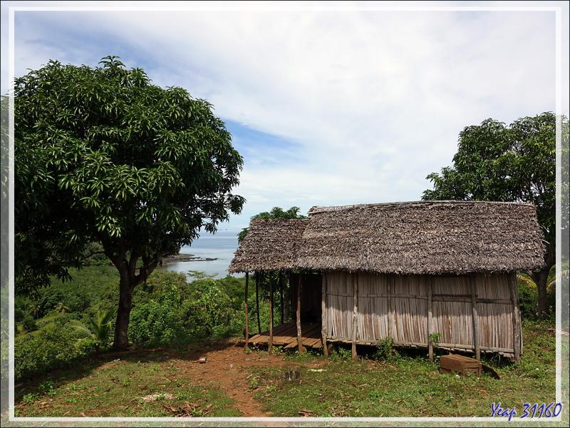 Sur les hauteurs d'Antanambe (ou Antanabe) : habitations - Nosy Sakatia - Madagascar