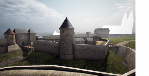 LES REMPARTS DE CAEN (Calvados)