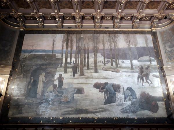 Visite des salons de l'Hôtel de Ville de Paris