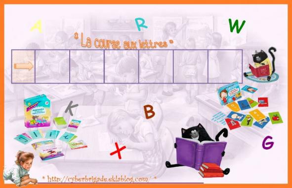 * Langue écrite: jeu pour connaître les lettres de l'alphabet *