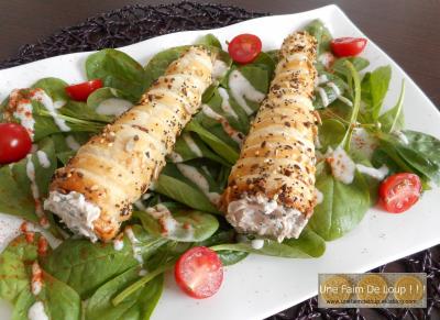 Cornets feuilletés à la crème de thon